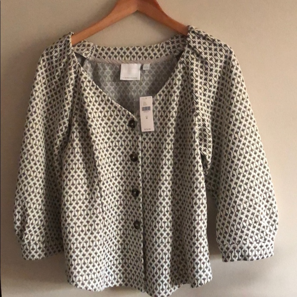 ETTtwa Coralie top button by Anthropologie, Medium (1) - Picture 4 of 15